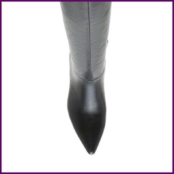 Knee High Boots Pointed Toe Block Heel Size Available - Picture 7 of 8